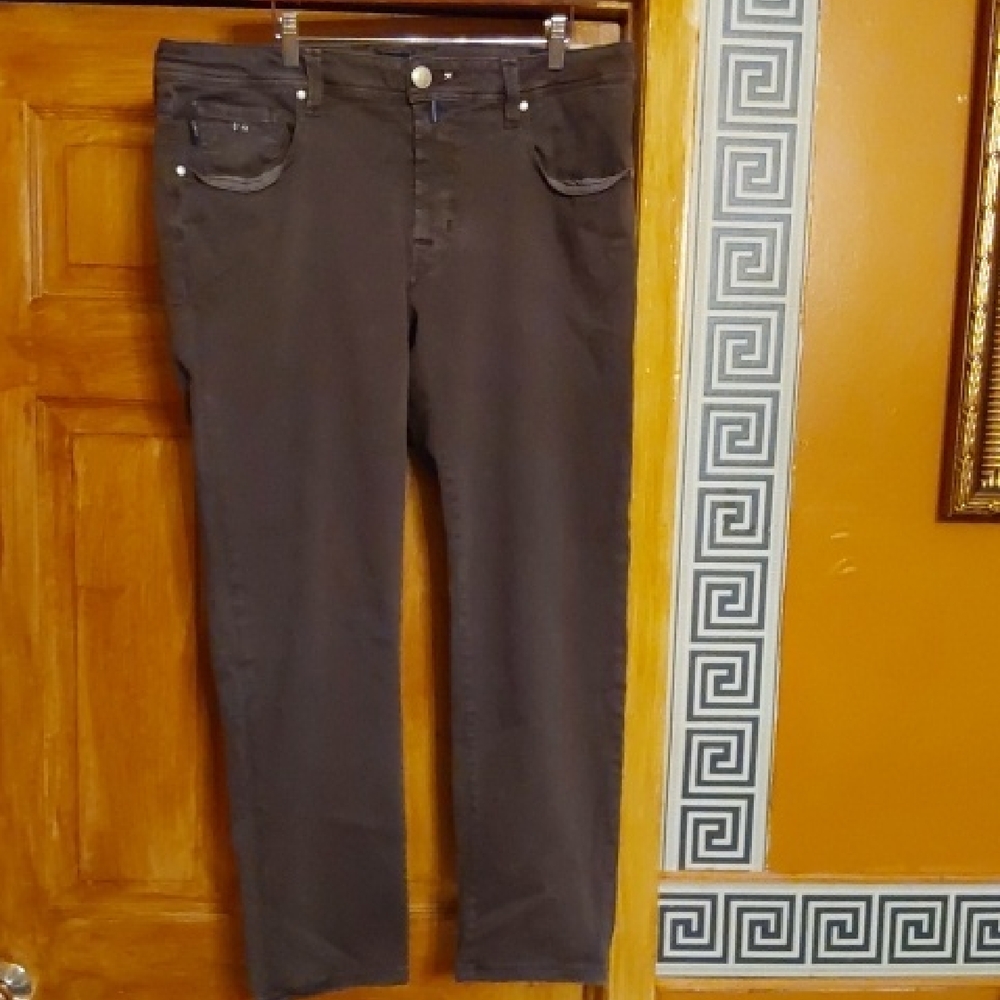 Men's Italian Made Tramarossa Gray Blk Mixed Old Color Size 38 X 30